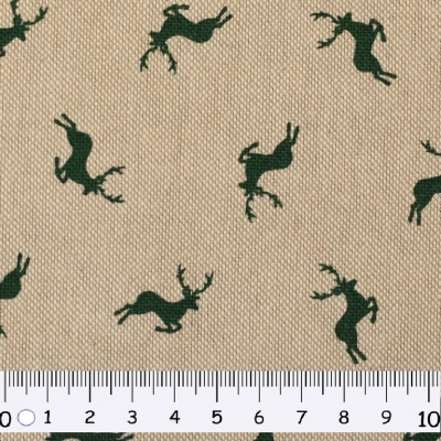 Canvas | EMBER Leinenoptik | Hirsch Tannengrün